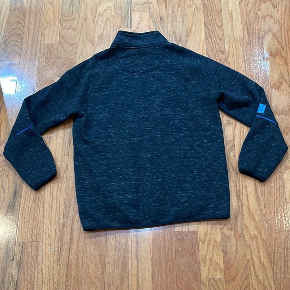 Carolina Panther NFL Jacket Full Zip Kangaroo Split Pockets Black Size Large - Picture 3 of 15